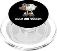 Ceeky sheep on birds PopSockets PopGrip for MagSafe