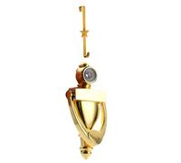 CEENAZ Traditional Door Knocker with Built-in Door Viewer and Matching Over-The-Door Wreath Hanger - Classic Front Door Hardware Set - Durable, Decorative & Easy to Install