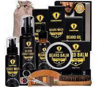 10 in1 Beard Grooming Kit for Men Care with Beard Oil, Beard Brush, Beard Comb, Beard Balm, Beard Shampoo, Beard Scissors & Shaping Tool Beard Growth Kit Perfect Gifts for Dad/Boyfriend (b)
