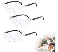 Ceeyoll 3 Pieces Magnifying Glass 300% 500% 800% Magnifier with Blue Light Filter for Reading, Close Work, Sewing, Crafts, Repair