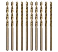 CEEYSEE 10Pcs Drill Bits 2.5mm HSS Cobalt Drill Bit Straight Shank Twist Drill Bits Titanium Jobber Drill Bit Sets for Stainless Steel,Aluminum, Plastic and Wood (2.5mm/MHZT)