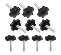 CEEYSEE 10PCS Star Head Thumb Screw M6x30mm Star Hand Knob Tightening Screw Plastic Knurled Handle Hand Bolts Plastic Knobs for Machinery Latche and Equipment Handle (MHLS/M6x30)