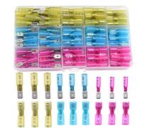 CEEYSEE 120PCS Heat Shrink Female Male Spade Connector Quick Insulated Splice Wire Connectors Set（RSZ)