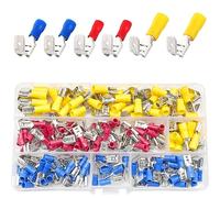 CEEYSEE 150Pcs Piggyback Spade Connector Quick Splice Wire Terminals Wire Crimp Connectors Set（PJ)