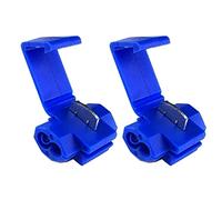 CEEYSEE 50Pcs Lock Wire Connector Terminal 18-14 AWG Solderless Quick Splice Wire Crimp Branch Electrical Connectors (UNJ2L)