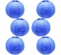 CEEYSEE 6 Pcs Paper Lanterns 12 Inch Jewel Blue Chinese Japanese Round Hanging Decoration Paper Lanterns for Halloween Wedding Birthday Paper Lanterns Party Decorations (Jewel Blue/DLBLS)