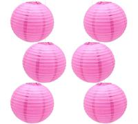 CEEYSEE 6 Pcs Paper Lanterns 12 Inch Rose Chinese Japanese Round Hanging Decoration Paper Lanterns for Halloween Wedding Birthday Paper Lanterns Party Decorations (Rose/DLMHS)