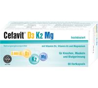 Cefak Cefavit Vitamin D3 + K2 + Mg 60 capsules