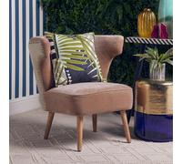 Cefena Chair - Mink Velvet Fabric