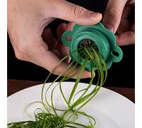 CeFurisy Scallion Slicer, Spring Onion Slicer Spiral Slicer Stainless Steel Onion Wire Cutter Multifunction Kitchen Tool