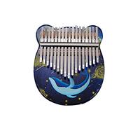 CEGA 21-Key Acrylic Kalimba Piano Portable Finger Mbira Instrument with EVA Bag/Tuning Hammer/Sticker/Cleaning Cloth Musical Gift for Kids Adults Beginner/25 (Color : Multicolor, Size : 17 Keys)