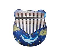 CEGA 21-Key Acrylic Kalimba Piano Portable Finger Mbira Instrument with EVA Bag/Tuning Hammer/Sticker/Cleaning Cloth Musical Gift for Kids Adults Beginner/25 (Color : Multicolor, Size : 21 Keys)