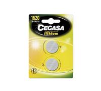 CEGASA CR1620 - Pack 2 Lithium Button Cell Batteries, Green