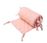 CEHJZQRPL Crib Rail Cover Anti-collision Crib Rail Cover Protective Sleeve Front Side Soft For Long Teething Guard Crib Bed Rail Edge Guard(Pink)