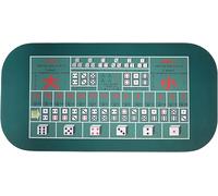 CEHJZQRPL Folding Poker Mat, Players Game Layout Mat with Carrying Bag Foam Poker Table Top for Poker Games,Casino,Blackjack(Grün,S)