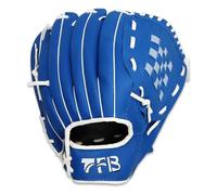 CEHJZQRPL Kids/Adults PVC Handmade Softball Practice Equipment Size 9.5/10.5/11.5/12.5 Inches Left Hand Gloves Adjustable And Comfortable(Blue,9.5 Inch)