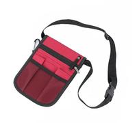 CEHJZQRPL Nurse Fanny Pack Men Women Nurse Fanny Pack Purse Nursing Belt Organizer Waist Bag Nurse Scissors Care Kit Tool Case Storage Shoulder Chest Bag. Nurse Waist Bag(Red)