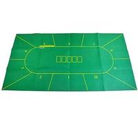CEHJZQRPL Portable Poker Table Top Poker Table Cloth Texas Poker Layouts Tablecloth Felt 10 Players Poker Mat