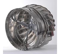 CEHJZQRPL Power Roof Ventilator, 304 Stainless Steel Rotating Roof Turbine Ventilator Cap Multiple Sizes(450mm/17.7in)