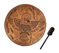 CEHJZQRPL Shamanic drum 25cm Ethereal Drum Plastic Tabletop Decoration Tongue Hand-made Hand Adult