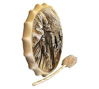 CEHJZQRPL Shamanic drum Classic Shaman Drum Elven Music Playing Instrument Ethereal Hand-made Tongue Home Decor Hand Snare