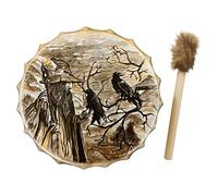 CEHJZQRPL Shamanic drum Creative Drum Desktop Decoration Shaman Hand-made Ethereal Spiritual Hand 25cm