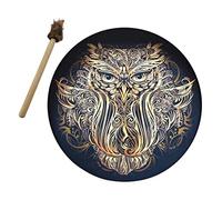 CEHJZQRPL Shamanic drum Fashion Unique Ethereal Drum Spiritual Music Playing Instrument Hand-made Shaman Percussion