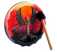 CEHJZQRPL Shamanic drum Tree of Life Pattern Ethnic Tribal Spirit Drum Shaman Fashion Frame Drums Music Kit Adult