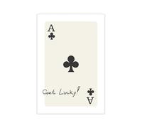 CEHNSENHUI Playing Card Wall Art Beige Ace of Spades Poker Poster Retro Trendy Wall Art Beige Ace Card Poster Funny Preppy Art for Home Bedroom Dorm Trendy Room Decor 16x24in Unframed