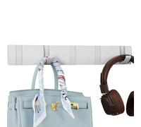 Cehold Foldable Hook Rack, Wall Mount Coat Rack, Closet Hooks Wall Mount, Stylish Wall Coat Hanger, Entryway Hooks, Modern Coat Rack, Perchero De Pared, Coat Rack Wall Mount (White, 5 Hook)