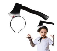 Cehoo Axe Halloween Headband, Horror Blood Fake Ax Halloween Hair Hoop, Scary Weapon Through Head Hairband, Funny Costume Hair Accessories Props