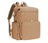 CEI-CEI Baby Changing Bag Backpack Neoprene Large Nappy Changing Bags with Changing Pad for Mum and Dad Newborn Baby Maternity with Stroller Straps and Insulated Pockets for Travel (Oat)