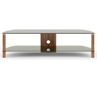 Ceiba Walnut and Black Glass 150cm TV Stand - ADCE1500-BLK