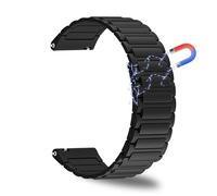 CeiBand 18mm Watch Straps, [Double-Sided Use] Magnetic Silicone Watchband Men Women Quick Release Bracelets, 18mm Sports Wristband Compatible with Traditional Watches&Smartwatches - Black