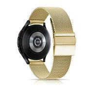 CeiBand 20mm Metal Strap Compatible with Samsung Galaxy Watch 7/6/5/5 Pro/4/4 Classic, Stainless Steel Watch Band, Men Women Replacement Bracelet for Samsung Galaxy Watch FE - Gold