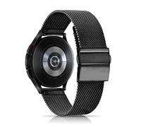 CeiBand 20mm Metal Strap Compatible with Samsung Galaxy Watch 7/6/5/5 Pro/4/4 Classic, Stainless Steel Watch Band, Men Women Replacement Bracelet for Samsung Galaxy Watch FE - Black