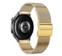 CeiBand 22mm Metal Straps Compatible with Huawei Watch GT6 Pro/GT 6 46mm/GT5/Watch5/4/3/Ultimate/Buds, Stainless Steel Watch Band, Men Women Bracelet for Xiaomi Watch S4/S3/5 Active - Gold