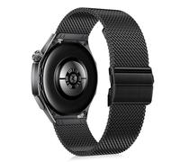 CeiBand 22mm Metal Straps Compatible with Huawei Watch GT6 Pro/GT 6 46mm/GT5/Watch5/4/3/Ultimate/Buds, Stainless Steel Watch Band, Men Women Bracelet for Xiaomi Watch S4/S3/5 Active - Black