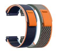 CeiBand 2Pack 22mm Nylon Strap for Amazfit Bip 6/Bip 5/GTR 4/3 Pro/3/2e/2, Nylon Sports Watch Straps Men Women, Replacement Bracelet Compatible with Amazfit Cheetah/Balance - Blue/Grey