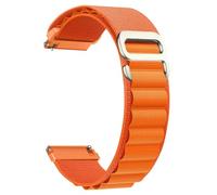 CeiBand Alpine Loop Watch Strap Compatible with 20 mm 22 mm, G-Hook Stainless Steel Metal Buckle Nylon Sports Bracelet Quick Release Replacement Strap for Men Women - (20mm orange)
