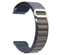CeiBand Alpine Loop Watch Strap Compatible with 22 mm 20 mm, G-Hook Stainless Steel Metal Buckle Nylon Sports Bracelet Quick Release Replacement Strap for Men Women - (22mm blue grey)