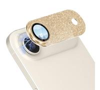 CeiBand Camera Lens Protector for iPhone Air (17 Air), [Scratch-Resistant] HD Tempered Glass Camera Screen-Protector Glitter Lens Screen-Protector Compatible with iPhone Air (17 Air) - Light golden