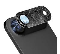 CeiBand Camera Lens Protector for iPhone Air (17 Air), [Scratch-Resistant] HD Tempered Glass Camera Screen-Protector Glitter Lens Screen-Protector Compatible with iPhone Air (17 Air) - Black