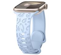 CeiBand Leopard Silicone Strap Compatible with Apple Watch 38 mm/40 mm/41 mm/Series 11 10 42mm, Watch Bands Replacement Wrist Straps for iWatch SE3 Ultra3 Series 11 10 9 8 7 6 5 4 3 Women Men - blue