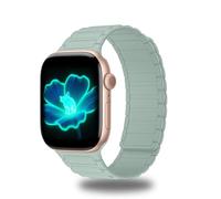 CeiBand Magnetic Straps Compatible with Apple Watch 49mm 46mm 45mm 44mm 42mm, Silicone Sport Bracelet, Remplacement Wristband for iWatch Series 11 10 9 8 7 6-1 Ultra3 SE3 - Light Green