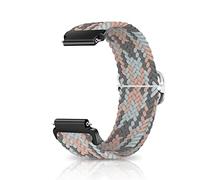 CeiBand Nylon Strap for 18 mm, 19 mm, 20 mm, 22 mm Lug Width, Elastic Quick Release Sport Replacement Wristband, Soft Comfortable Breathable Bracelets for Men and Women - Pink White