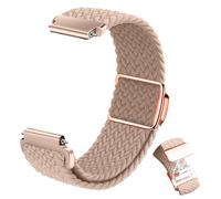 CeiBand Nylon Strap for 20 mm 22 mm, Soft Comfortable Bracelets for Men Women, Elastic Quick Release Sport Replacement Wristband with Anti-Slip Magnetic Buckle - 20mm Pink