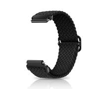 CeiBand Nylon Strap for 22 mm, 18 mm, 19 mm, 20 mm Lug Width, Elastic Quick Release Sport Replacement Wristband, Soft Comfortable Breathable Bracelets for Men and Women - 22 mm Black