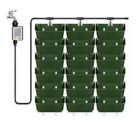 CEIEVER Hanging Vertical Wall Plant with Automatic Watering System, Space-Saving Plant Wall, Vertical Garden Plant Wall, Flower Pot Set for Yard, Garden, Balcony, Home Decoration