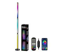 CEIEVER Smart LED Floor Lamp, 122CM LED Corner Floor Lamp Dimmable Modern RGB Color Changing Smart Lamp with Remote & APP Control Color Changing Ambience Light for Living Room Bedroom